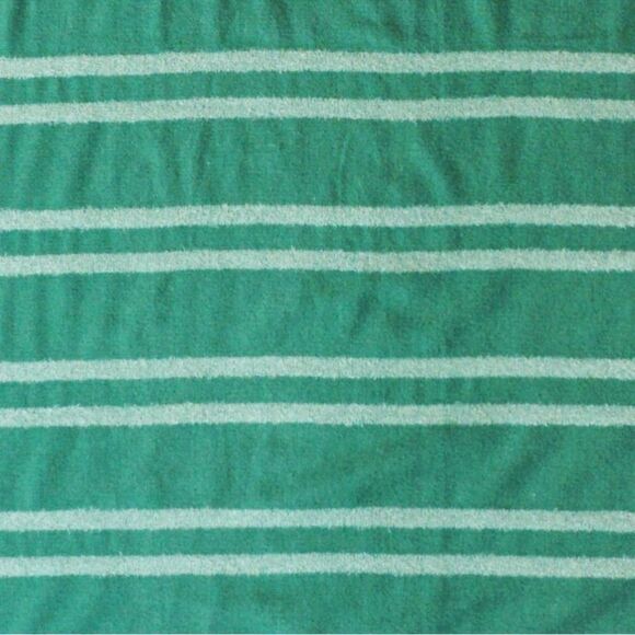 NWT Chenille Dark Green Blanket Striped Throw 50” x 60” Bullseye’s Playground - Picture 3 of 5